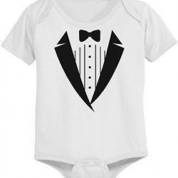 Cute Tuxedo Baby Bodysuit - Pre-Shrunk Cotton Snap-On Style Baby Bodysuit