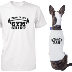 My Gym Shirts Matching T-shirts for Owner and Dog Funny Pet and Human Apparel