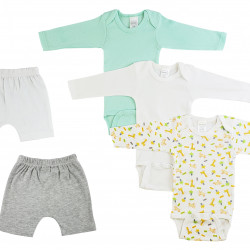 Infant Boys Long Sleeve Onezies And Pants