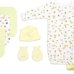 Neutral Newborn Baby 8 Pc  Baby Shower Gift Set