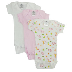 Preemie Girls Printed Short Sleeve Variety Pack